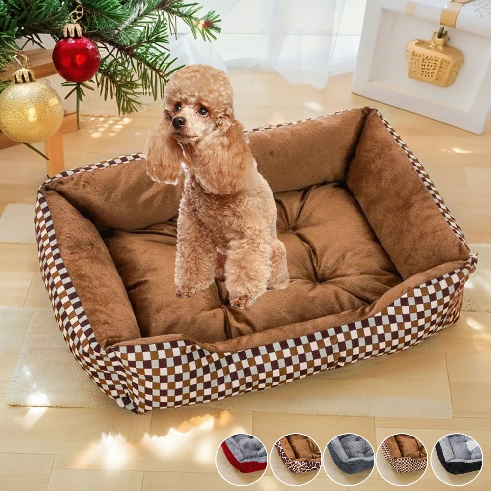 

Bed for Cats Dog Plush Bed Cushions Kitten Goods Accessories Dog All Houses Supplies Accessory Habitats 강아지 Cama Perro Mascotas