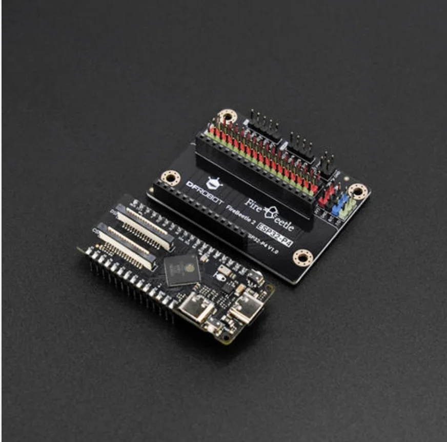FireBeetle 2 ESP32-P4 AI Board with IO Shield - Dual-Core RISC-V, WiFi6/BT5, 1080P MIPI CSI/DSI for Edge AI & Vision Projects