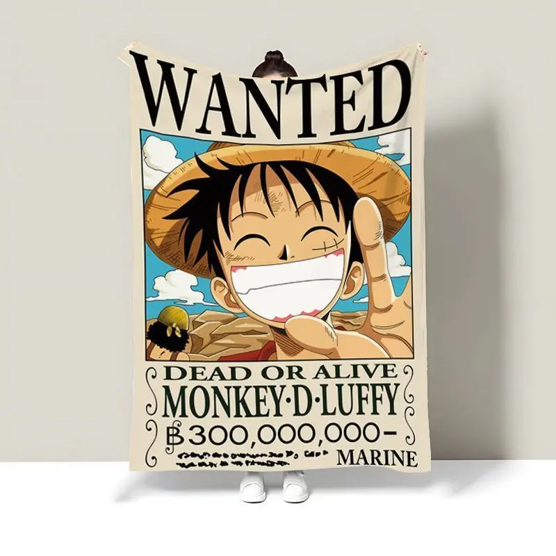 Animation One Piece Summer Air Conditioning Blanket Office Nap Blanket Car Cover Blanket Cartoon Monkey D. Luffy