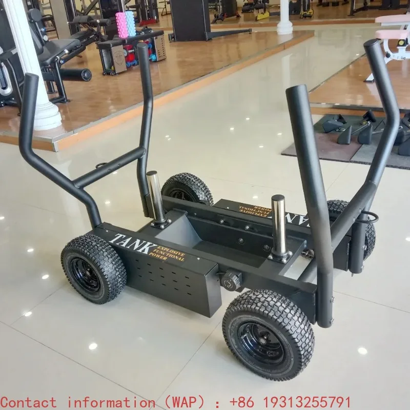 【Best-selling】Fitness Weighted Sled Dual Magnetic Resistance Training Sled with Wheels