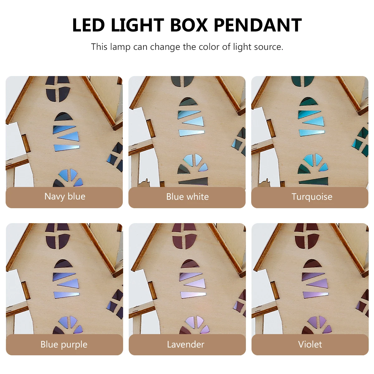 

Хэллоуин Деревянный Дом с Привидениями Светодиодный Световой Короб Украшения Крытый Открытый Назырь Подвески Ремесла Экологичный Материал Вечеринка