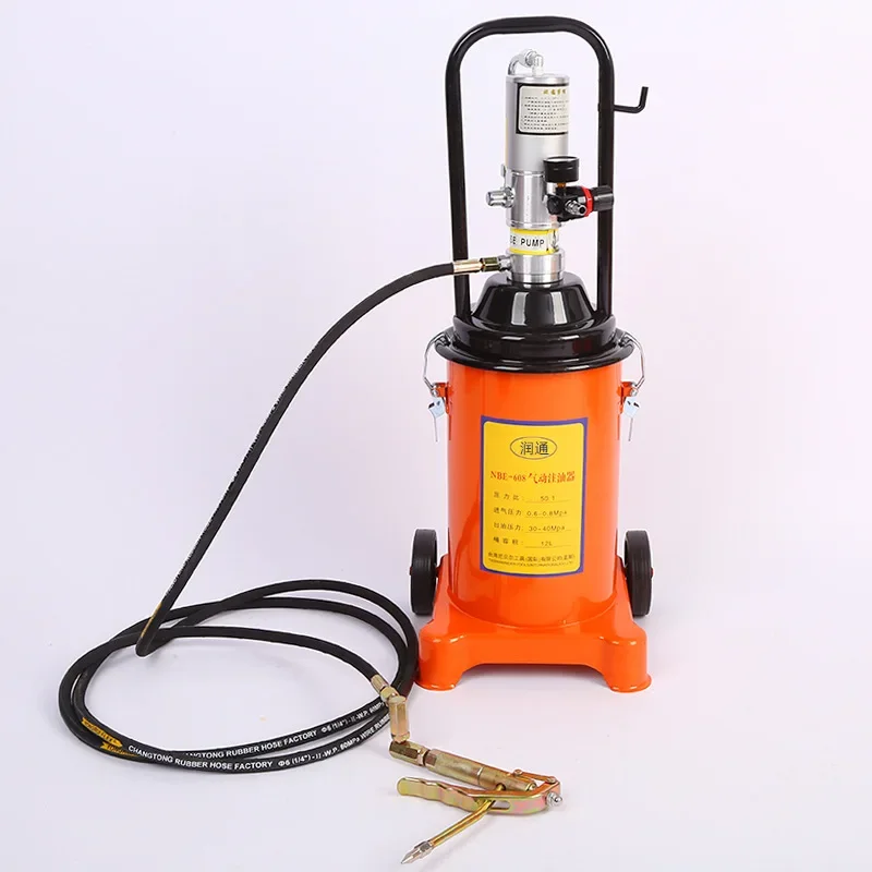 Automatyczna pistoletowa smarownica pneumatyczna wysokociśnieniowa do smaru i oleju, model 2025