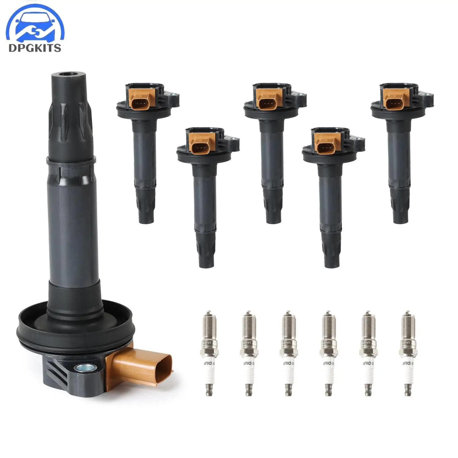 

DPGKITS 6pcs Ignition Coils + 6pcs Iridium Spark Plugs For Ford F150 Transit Ecoboost 3.5 SP534 UF646 DG549 Car Accessories