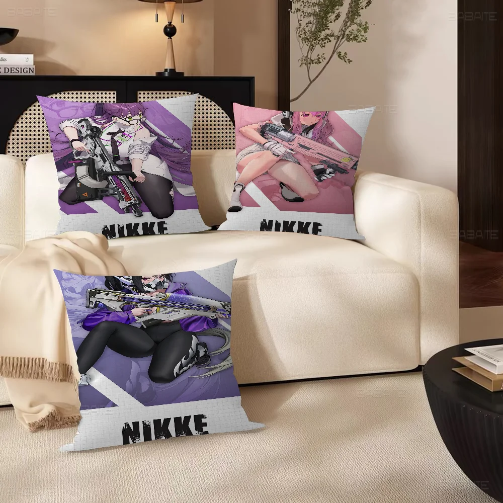 Goddess Of Victory Nikke Pillowcase Toon Gift Cushion Cover Bedroom Home Sofa Chair Seat Decor Pillow Case