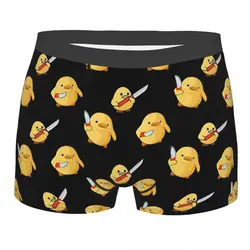 Anatra con coltello Duck You, slip Boxer da uomo anatra gialla mutande altamente traspiranti pantaloncini con stampa di alta qualità regali di compleanno