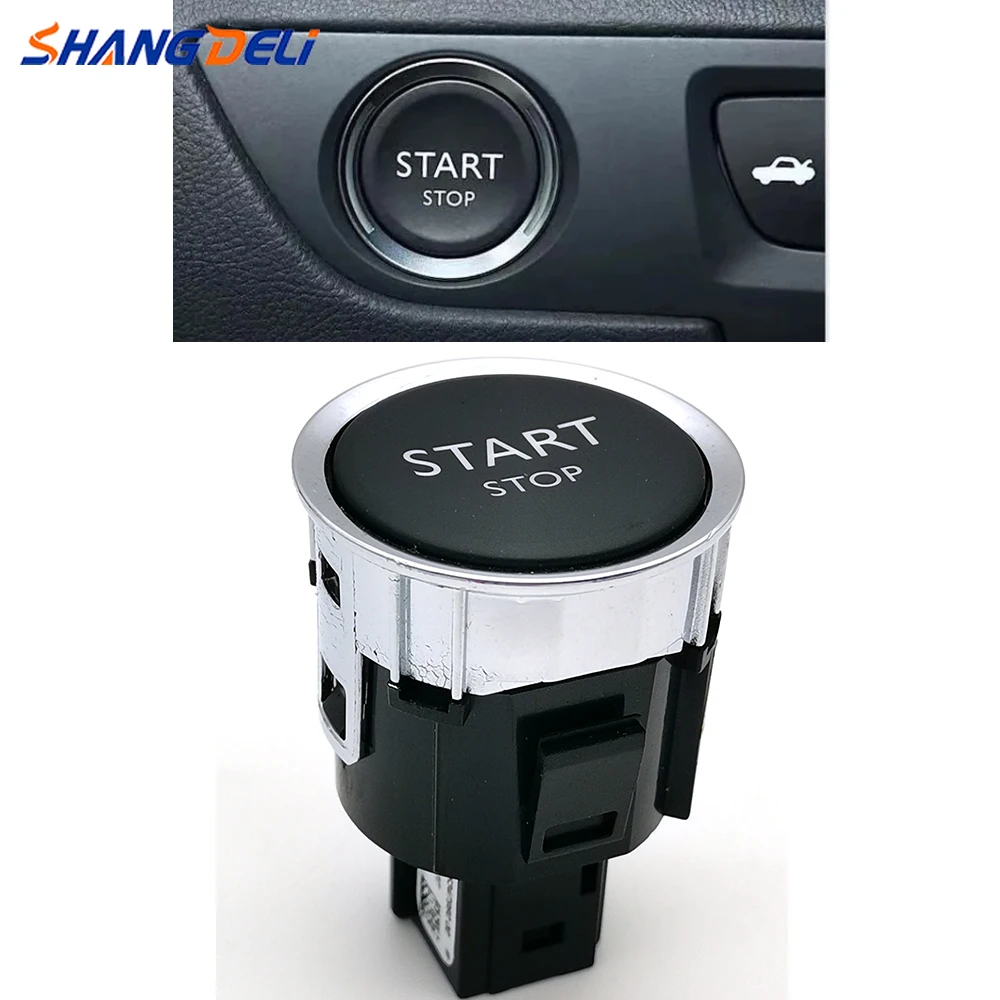 

1PC Car 4Pins Engine Start Stop Switch Button Compatible For Peugeot 408 2008 3008 308 508 C4 C5 Accessories