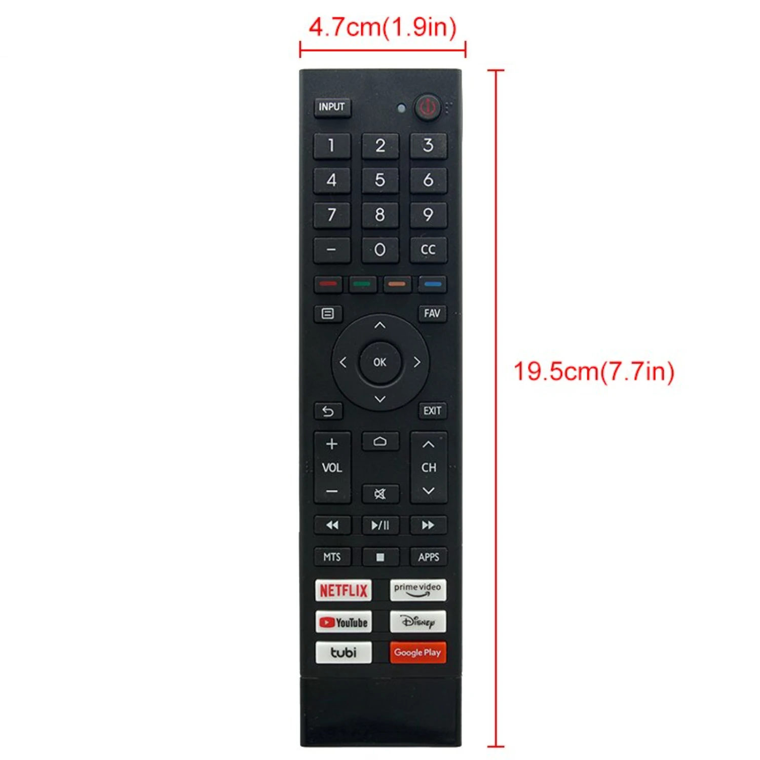 ERF3J80H Replacement Remote Control Fit  Hisense 4K UHD Android Smart TV