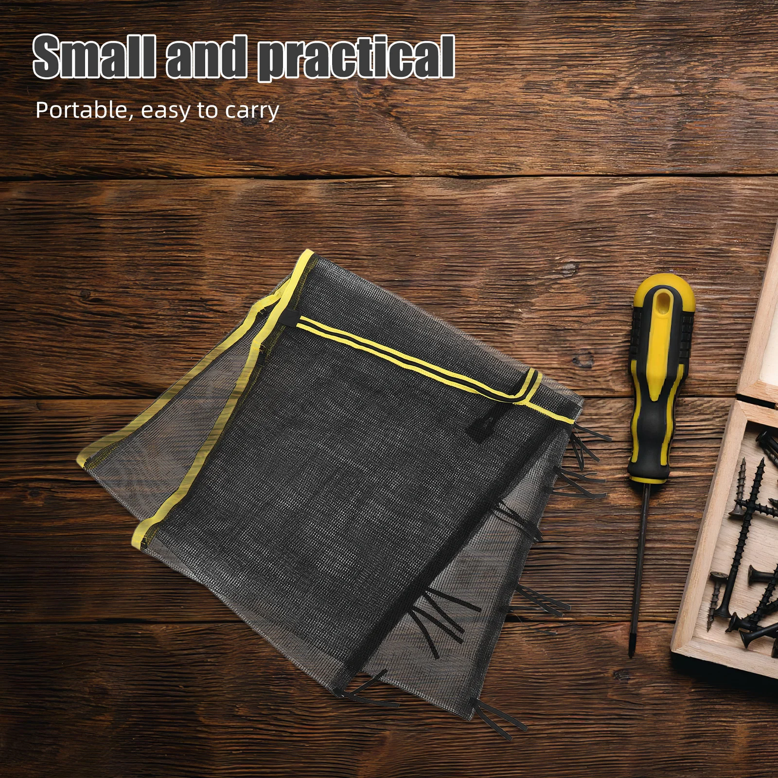 

Trampoline Safety Net Replacement Durable Breathable Mesh For 6 Pole Round Frame Enclosure Protection Outdoor Jumping Bed