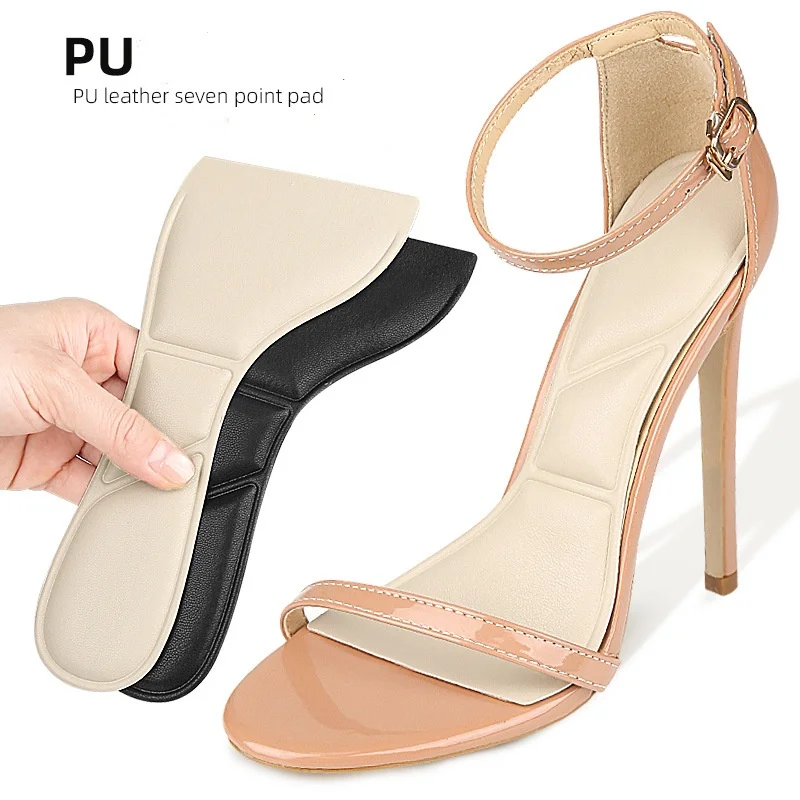 Pu Seven-inch Insoles For High Heels Sandals Self-adhesive Anti-slip Fish-mouth Anti-wear Shock-absorbing Seven-inch Insoles