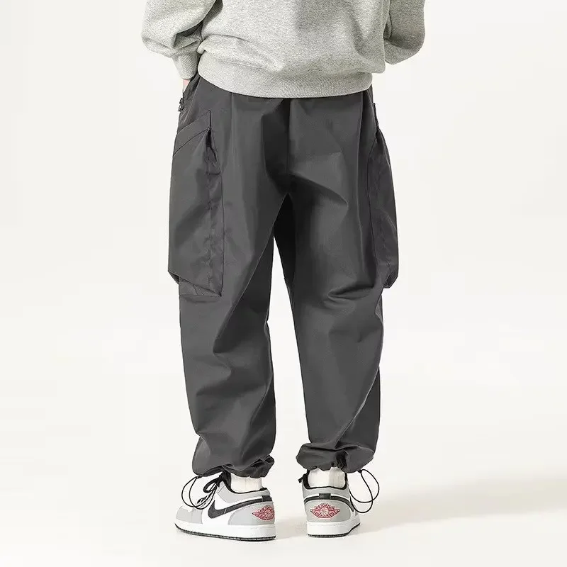 

New Spring Summer Japanese Retro High Street Cargo Pants For Men Korean Fashion Streetwear Joggers Trousers Men Clothing