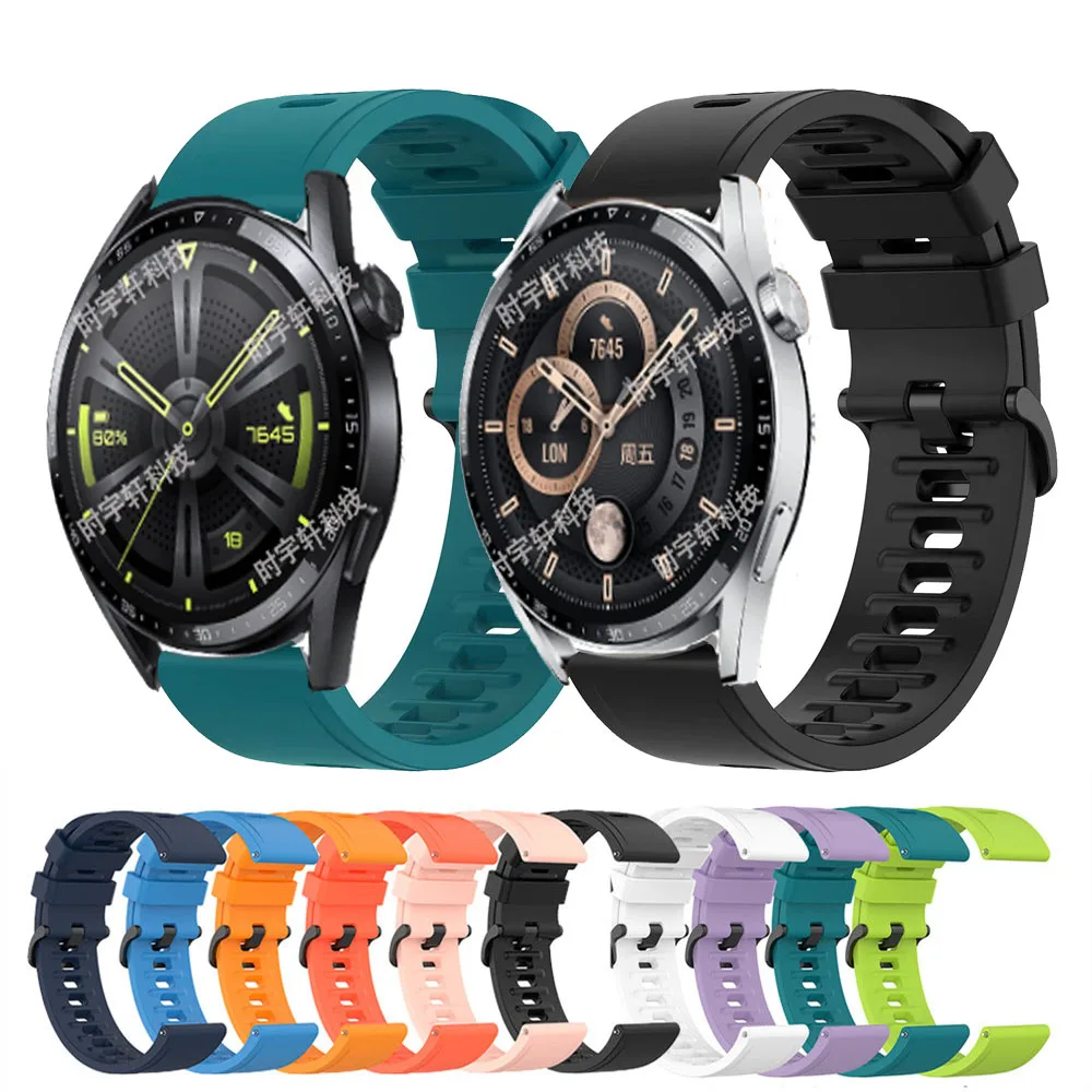 

Ремешок силиконовый для Huawei Watch GT 3 GT2 42 мм 46 мм, браслет для Huawei Watch 3 4/GT 2 Pro/GT Runner 2E, 20 мм 22 мм