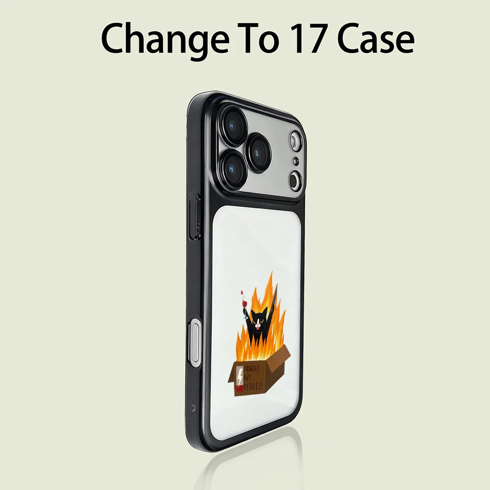 Lustige Schwarze Katze INS Niedliche Hülle für iPhone 13 15 Pro Max Hüllen iPhone 17 12 ProMax 11 14 16 17 Plus 17 Air Mattierte Beschichtung Hülle – Detail 5