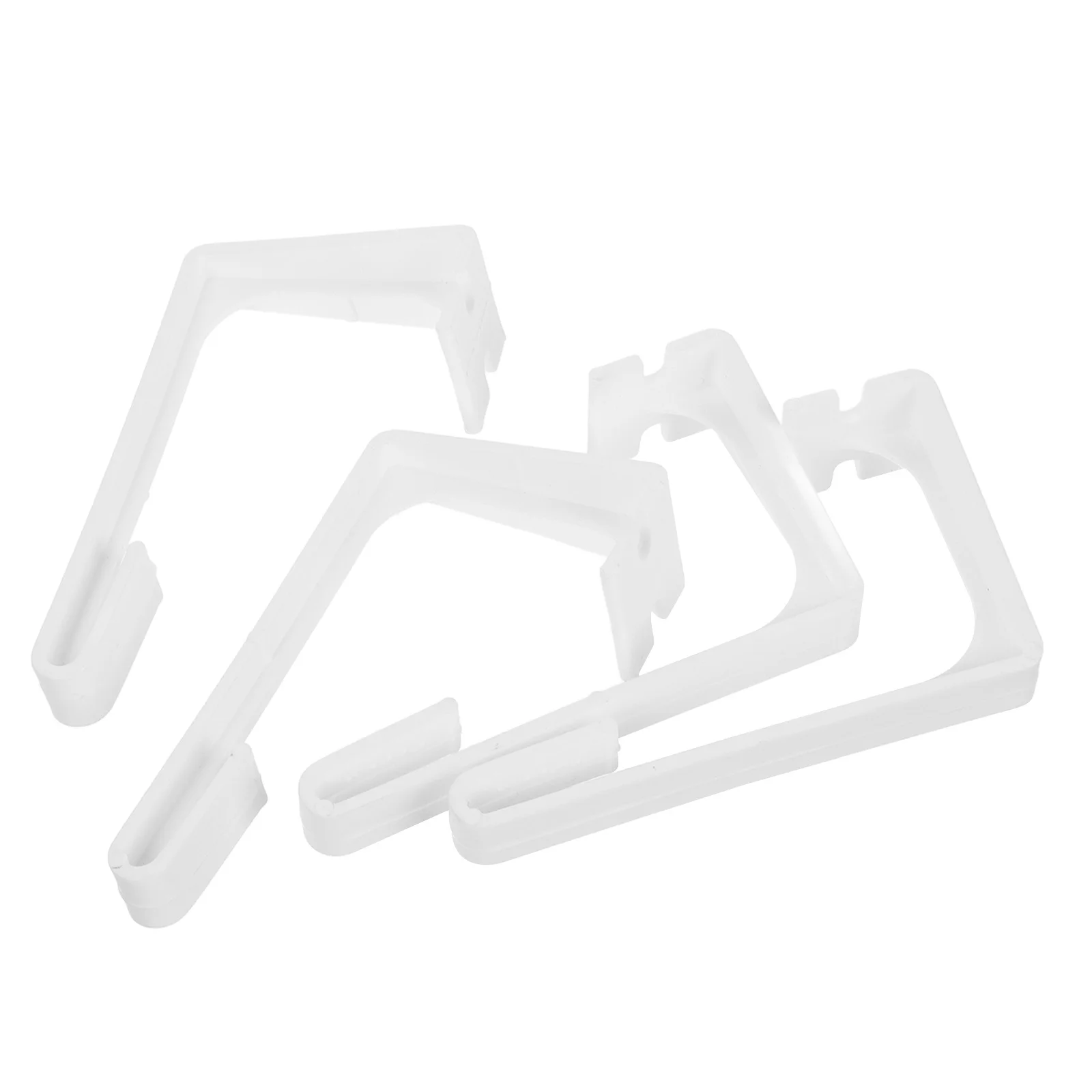 

4pcs Curtain Fasteners For Rv White Plastic Clips Hold Downs Camper Interior Window Covering Retainers Secure Easy Install