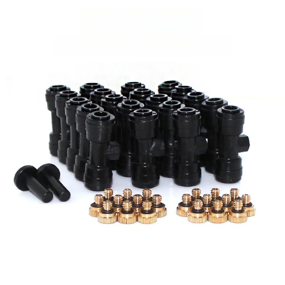 Garden Misting Nozzle Kit Built with PP Brass and Stainless Steel for Durable Performance in All Weather Conditions