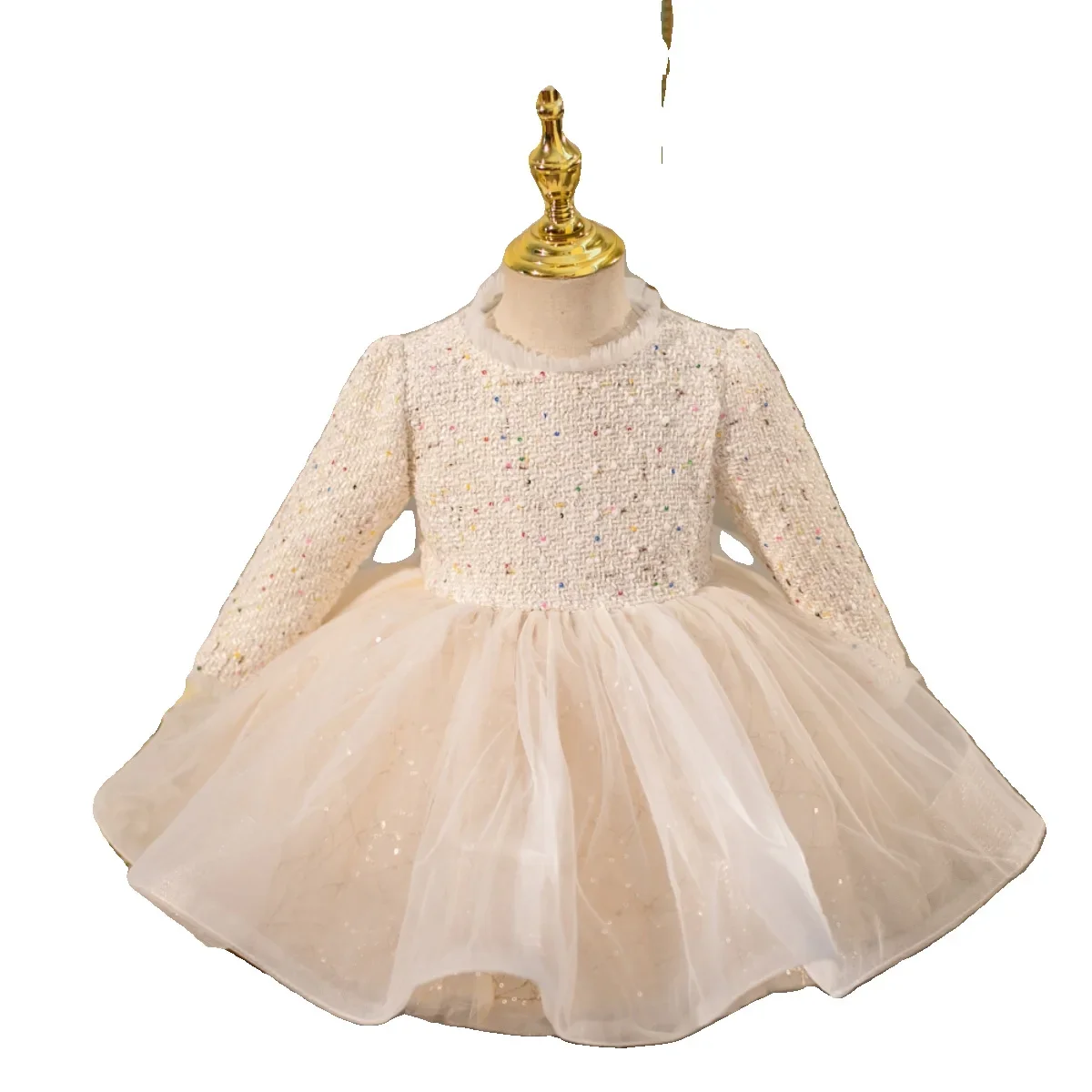 Fragrant Children Party Birthday Kids Tulle Dresses For easter Girls 1st Birthday Infant Gown Baby Baptism Christmas Clothing