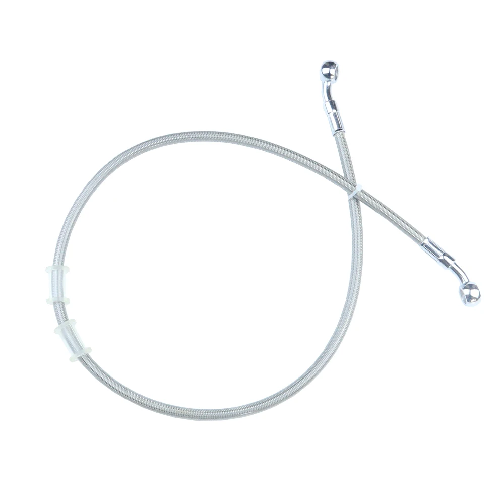 Universal 400mm - 2200mm Motorcycle Hydraulic Brake Hose Line Cable 28 degrees 10mm Banjo Pipe Line Braided oil hose