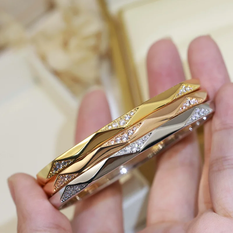 

Fashion Simple Oval Bracelet Women Brand Accessories Wedding Designer Jewelry Shiny Exquisite Luxury Hot Selling Gift