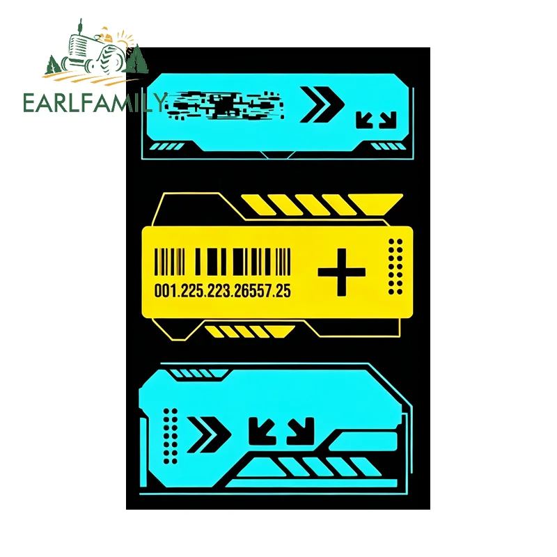 Modern Mechanical Sense Car Stickers Fashion Notebook Cool Decal Technological Vehicle Graphics Occlusion Scratch Decoration
