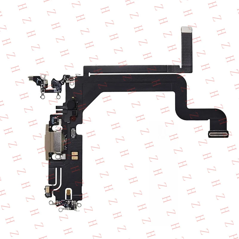P+ New Charging Port Microphone Interface Flex Cable Adapter For iphone 14 Pro Max