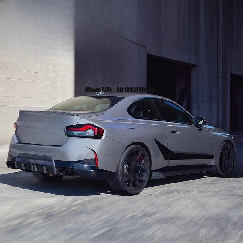 

MP Style Dry Carbon Rear Lip Bumper Fins Spoiler Splitter Diffuser for BMW 2 Series G42 M240i 2021+