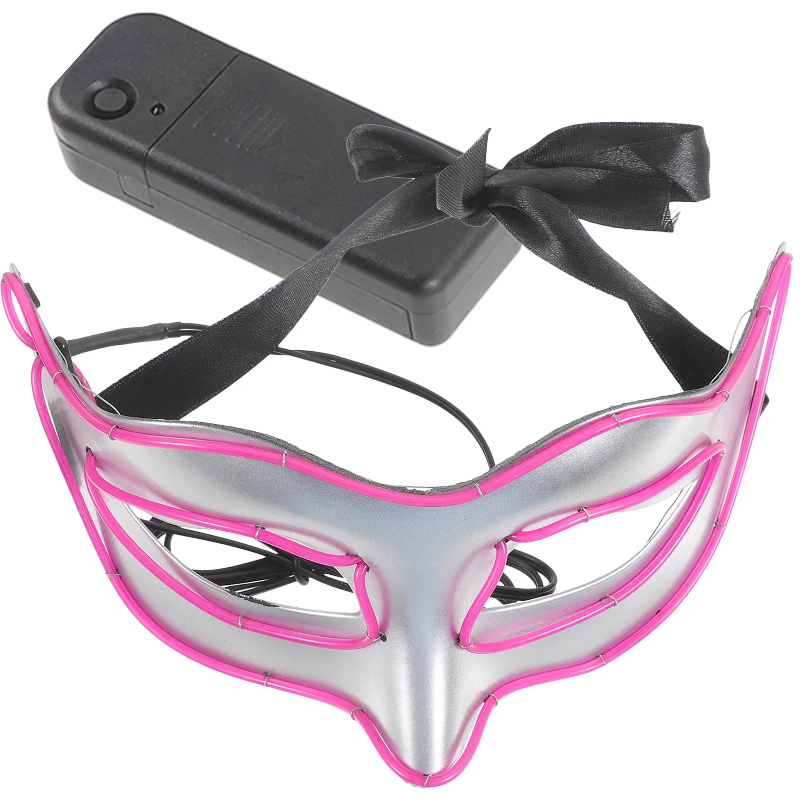 

Decorative Party Half Mask Glow in Dark Plastic Material Unique Masquerade Mask Cosplay Performance Cosplay Masks