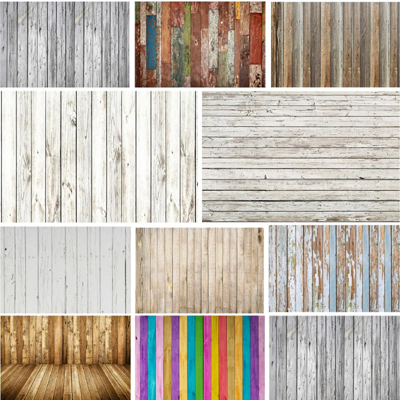 Wooden Floor Plank Photography Backdrops Wood Grain Photo Background Studio Shooting Props Wall Hanging Poster Home Decoration