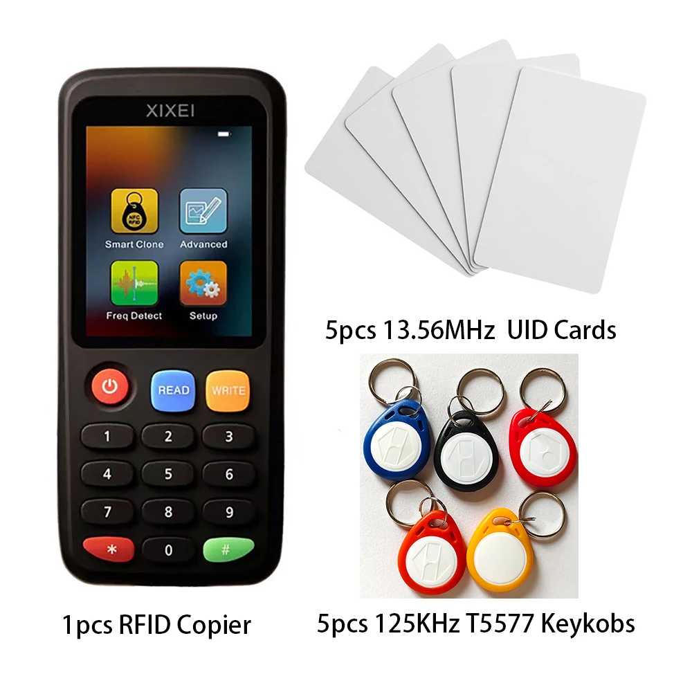 New X7 NFC Decoder Duplicator Reader Writer 125KHz 13.56MHz Badge Clone Card Smart Card Key Machine  Copier  Clone Programmer