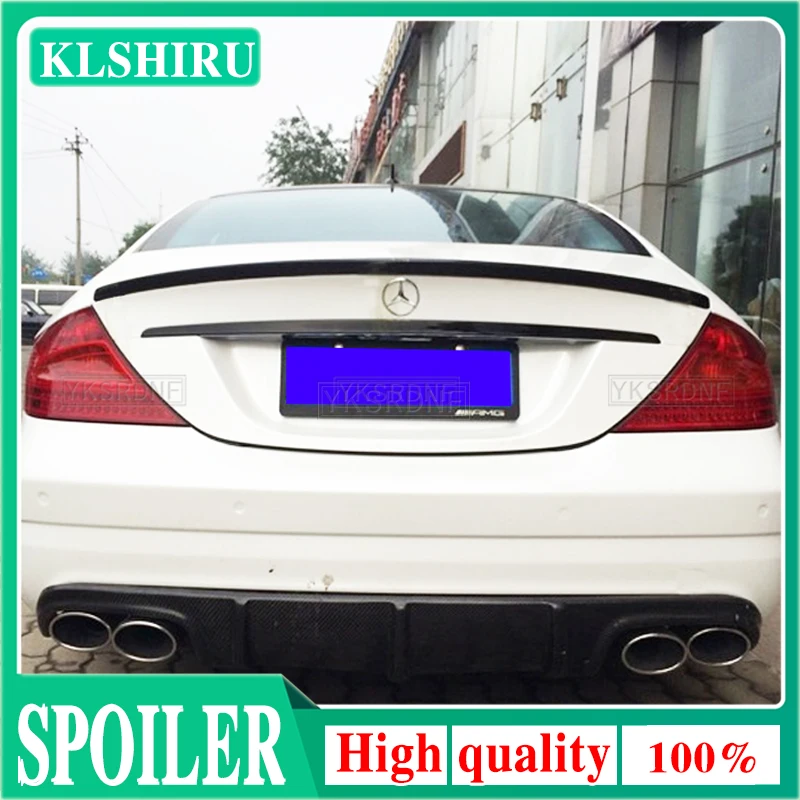 For CLS300 CLS350 CLS400 CLS450 CLS63 AMG High Quality Real Carbon Fiber Rear Spoiler CLS Class W219 (2004 - 2011)