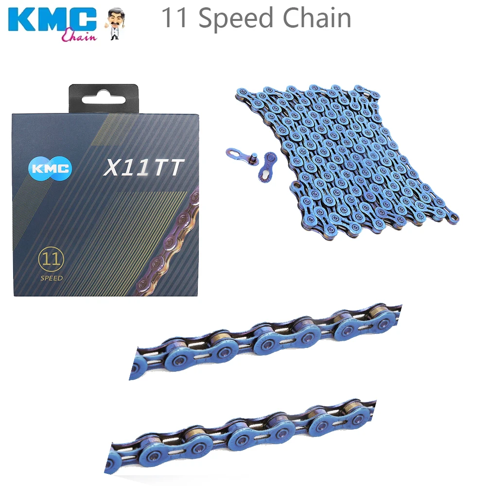 KMC X11TT Bicycle Chain 11 Speed For MTB Mountain Road Bike Racing 118 Links Chain For Shimano Cycling Parts