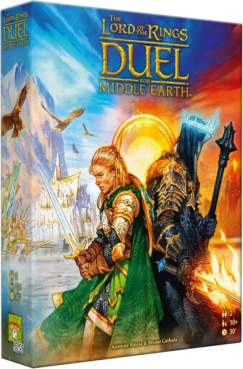 Repos Production | The Lord of the Rings : Duel for Middle-Earth | Board Game | Ages 10+ | 2 Players | 30 Minutes Playing Time