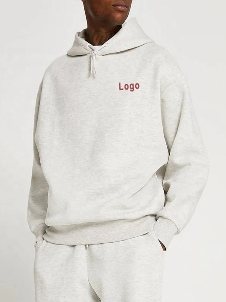 

Custom LOGO Cotton mens high quality sweatwear with sweatwear & hoodies Mens Washed Hoodie for men hoodie sets