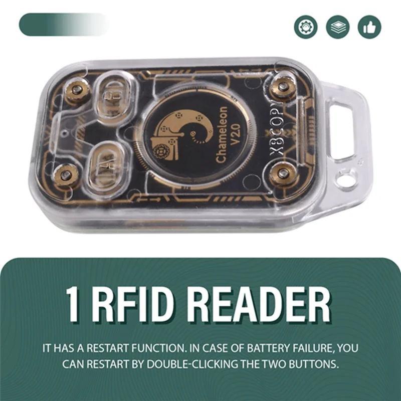 【RECOMENDAR】Chameleon Ultra V2.0 RFID قارئ الرقائق الذكية المحاكي NFC الناسخ 125K 13.56Mhz بطاقة فك التشفير + 5XUID المفاتيح #2