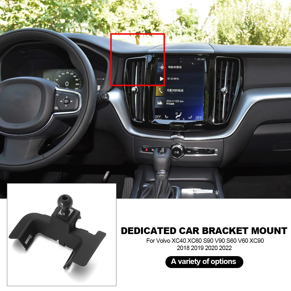 Dedicated Car Phone Telefonos Holder Stand Bracket For Volvo XC40 XC60 S90 V90 S60 V60 2018 2019 2020 2020 2021 2022