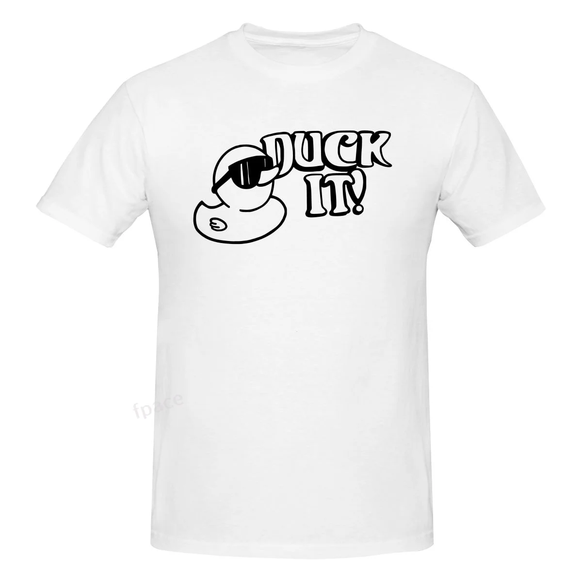 

DUCK IT Casual Cotton Summer Men Clothing Tops Men's Basic Short Sleeve T-Shirt