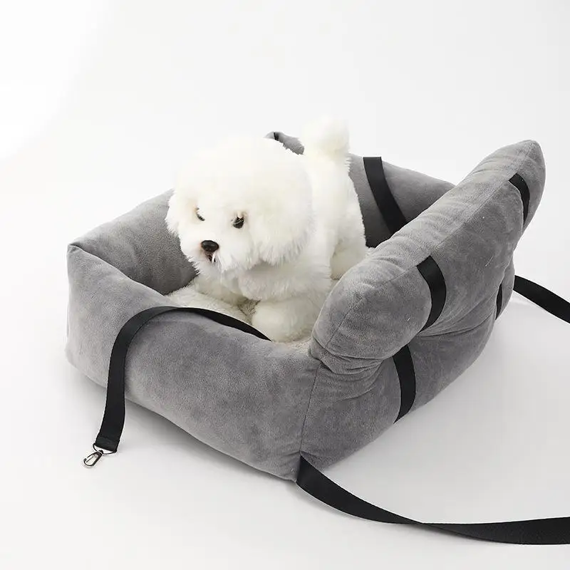 

Dog Car SUV Seat Puppy Bed with Adjustable Fixed Strap Non-Slip Bottom Dog Seat for Dog Cat Traveling Carry Supplies