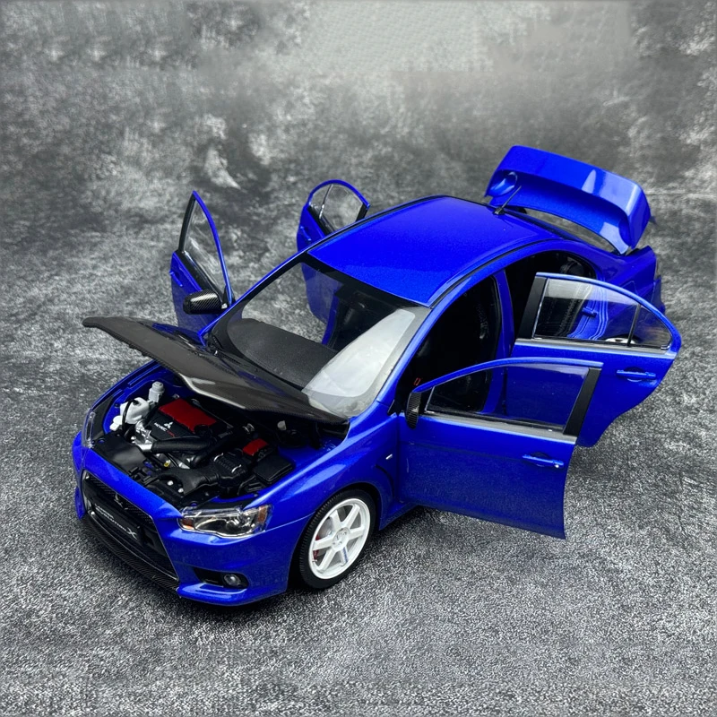 Modèle de voiture modifiée Evolution X EVO 10e génération 1:18, modèle de voiture en alliage moulé sous pression, collection et affichage de voitures jouets en métal