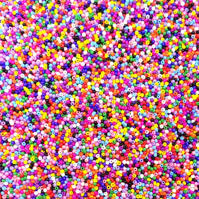 1000/2000 sztuk 2mm czeskie szklane koraliki DIY Craft kolorowe Mini luźne koraliki DIY bransoletka na akcesoria do wyrobu biżuterii
