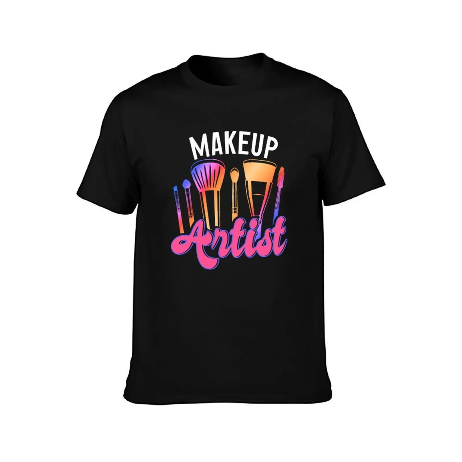 Make Up Artist Beauty Salon Lipstick Cosmetologist Cosmetics T-Shirt man t shirts cotton T-Shirt