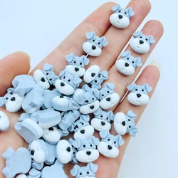 Nouveau Mini chiot mignon Kawaii, 20 pièces, Cabochons en résine à dos plat, Scrapbook, bricolage, épingle à cheveux de mariage, accessoires artisanaux J34