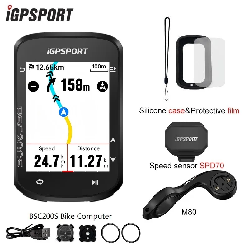 iGPSPORT BSC200S GPS Computer Cycling Wireless Speedmeter Colorful
