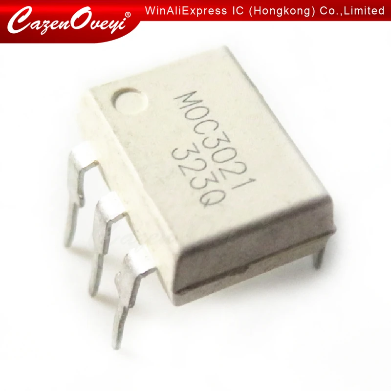 10pcs/lot MOC3021 EL3021 K3021P 3021 DIP-6 In Stock