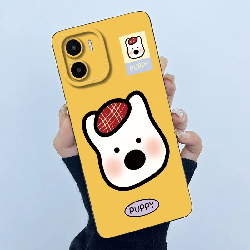 Voor Xiaomi Redmi A1 A2 Plus Telefoon Case Leuke Panda Volledige Bescherming Zachte Vloeibare Siliconen Achterkant Voor Redmi A1 EEN 1 A1 + A2 + Funda