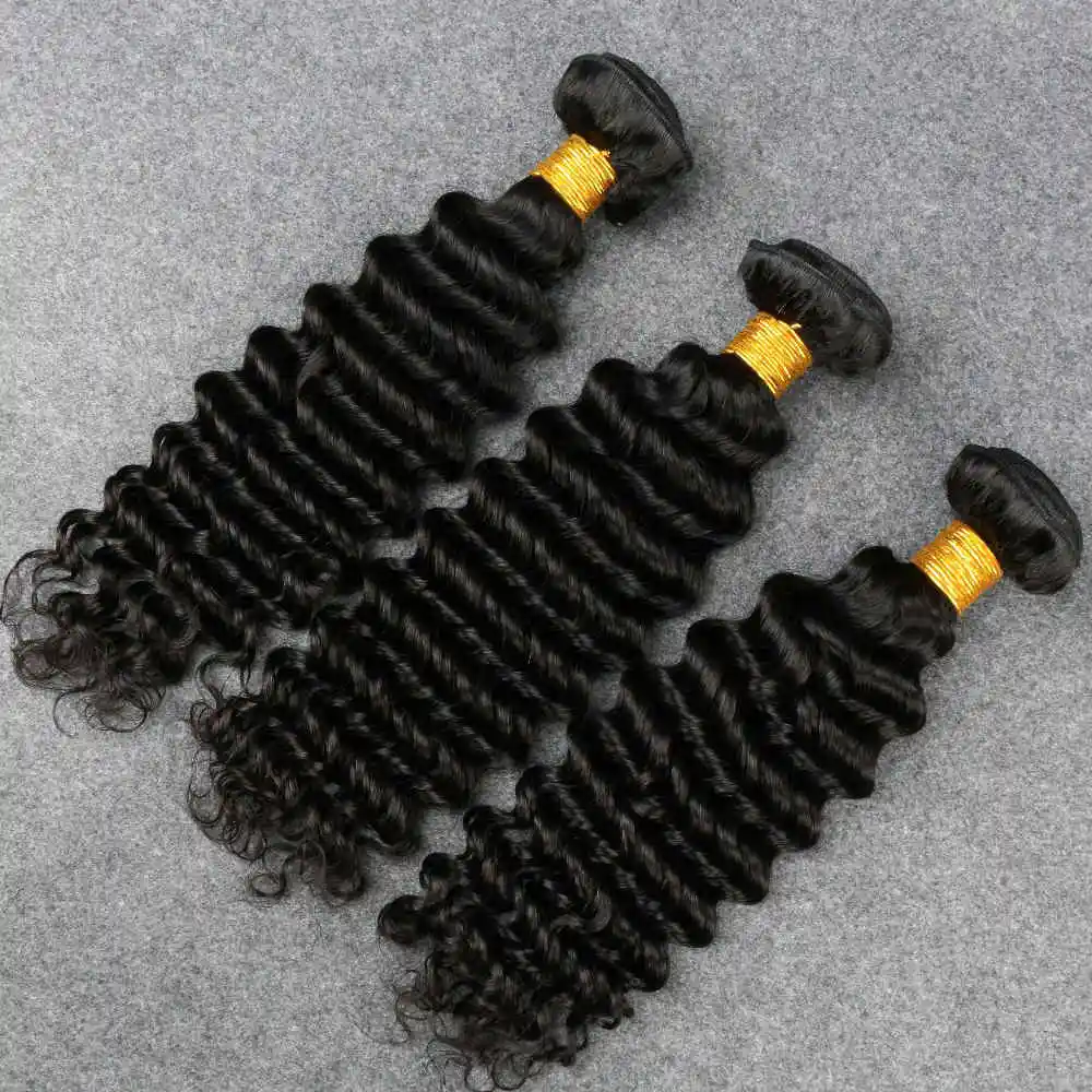 

Curly Deep Wave Human Hair Bundles 30 Inch 3/1PCS Bundles Remy Hair 100% human hair Brazilian Raw Hair Bundle Weaving Extensions
