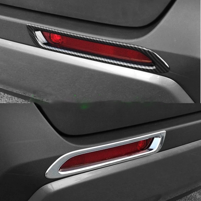 For Toyota RAV4 XA50 Hybrid  2019 2020 2021 2022 2023 2024 ABS Car Rear Fog Light Lamp Cover Trim Bumper Reflector Accessories