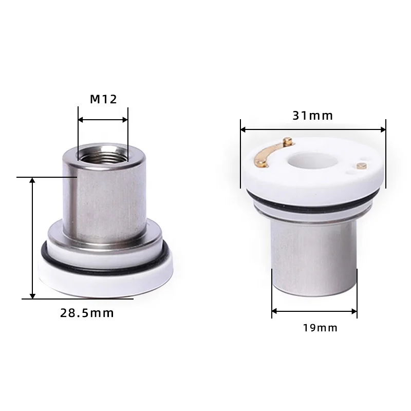 Laser Ceramic Machine Head Nozzle Holder 28mm 32mm KT B2 CON Precitec WXS HANS for Raytools Fiber Laser Equipment