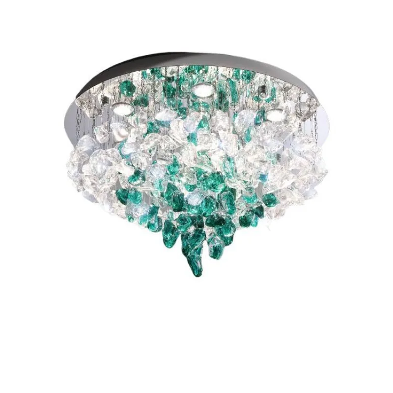 

Light luxury crystal living room ceiling light high-end home improvement designer full spectrum bedroom