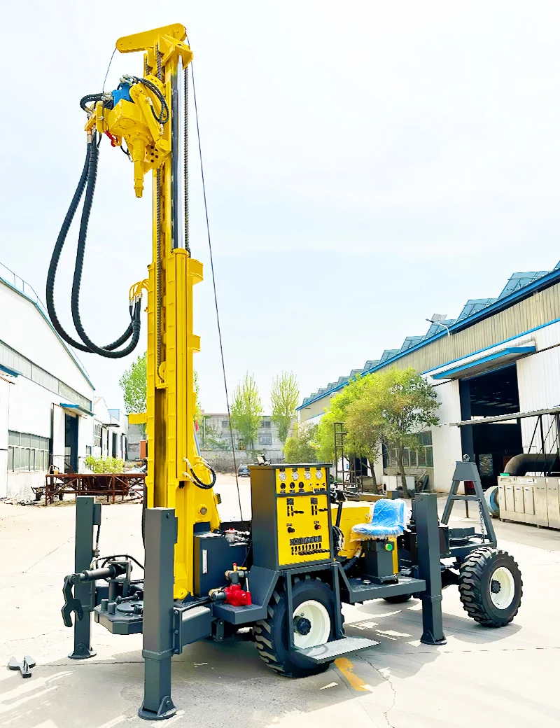 Customized Portable Diesel Small Pneumatic Water Well 200m Borehole Drilling Machine Deep Well Rotary Drilling Rig