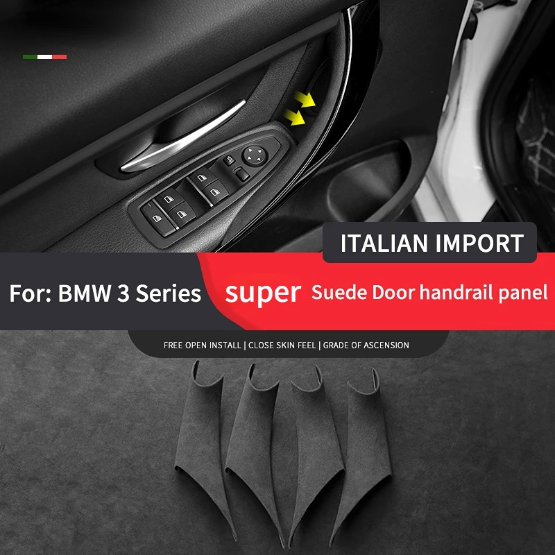 

Italy Super Suede Cover for BMW 3 4 Series 3 Series GT F30 F35 2013-2019 4PCS Car Door Handle Pull Protective Trim Accessories