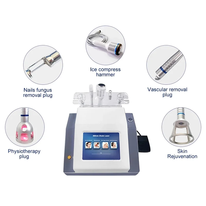 

980nm Diode 4 in 1 For Fungal Removal Skin Rejuvenaion Vascular Veins Removal Physical Machine