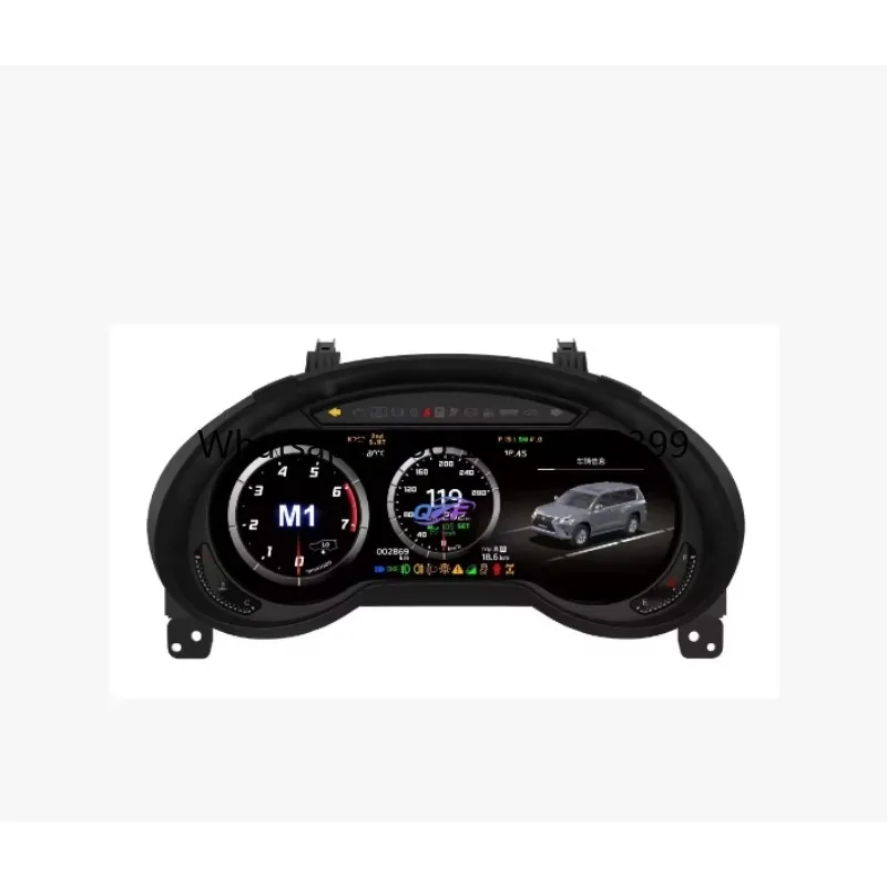 Gerllish for Toyota FJ Cruiser 2007-2022 Android Digital Cluster LCD Dashboard Instrument Panel Multifunctional